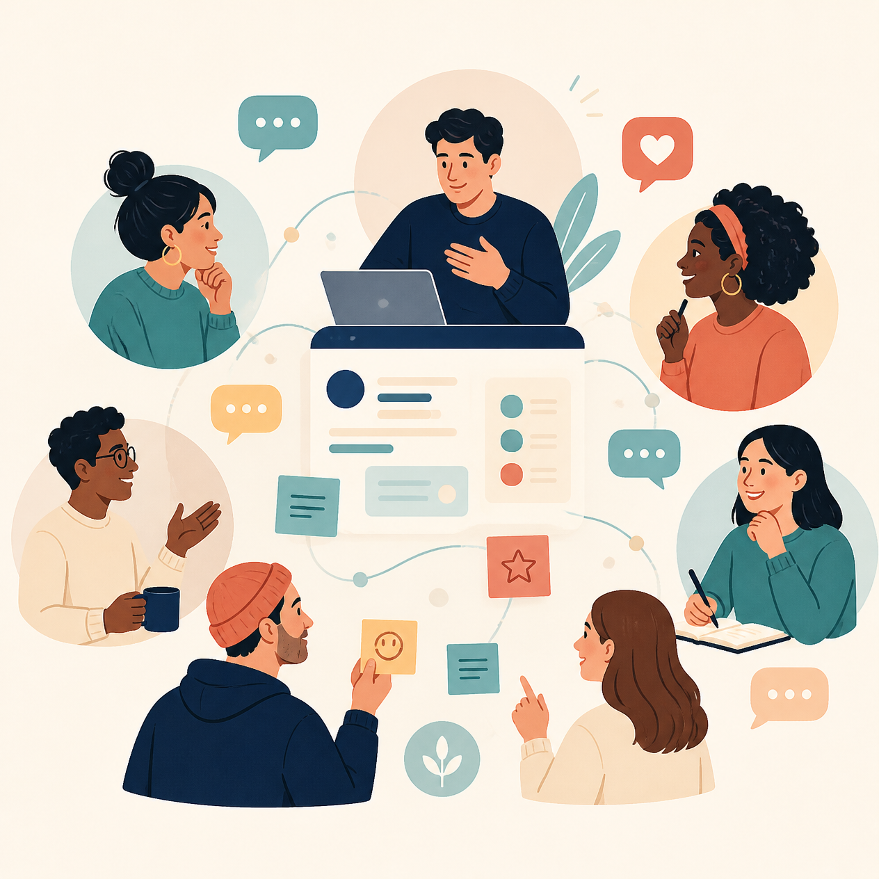 People connecting and supporting each other around getApployd